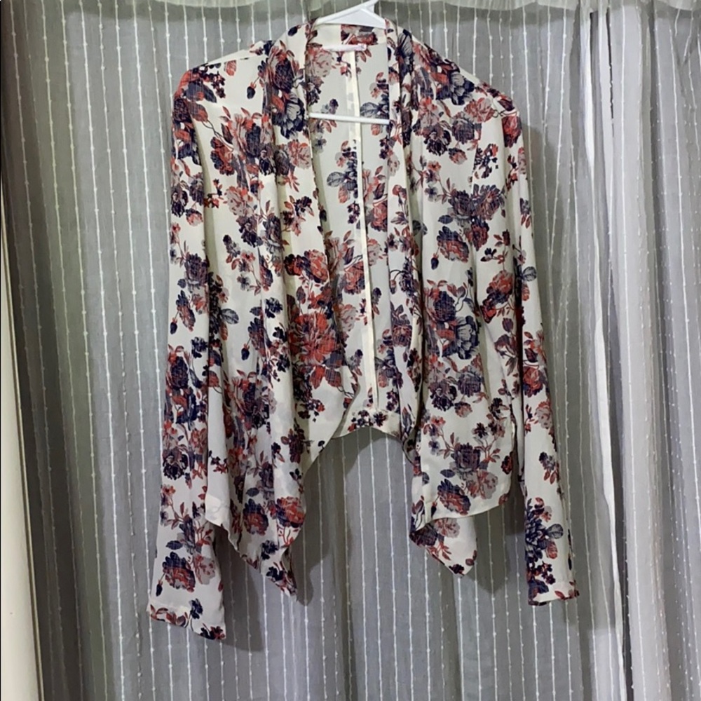 LUSH floral blazer